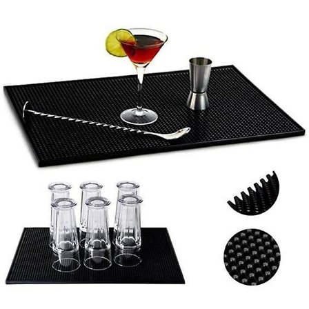 Oppvaskmatte - Oppvaskstativ - 45 X 30cm - Svart