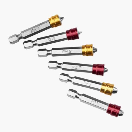 Magnetiska bits 50 mm 6 st. - Biltema