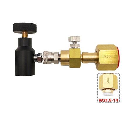 Adapterkit til genopfyldning til SodaStream Quick Connect W21.8 til CO2-tank
