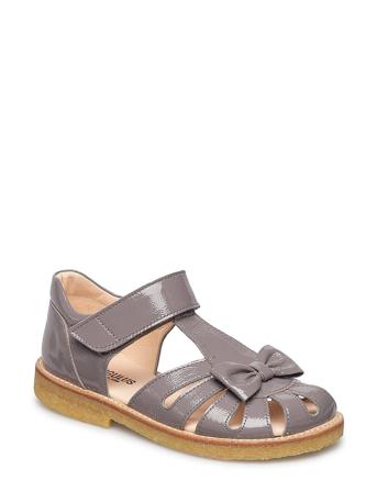 Sandals - Flat - Closed Toe - Shoes Summer Shoes Sandals Grå ANGULUS