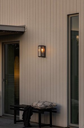 Jotex - CARPI vegglampe utendørs Svart - Kjøp Utebelysning hos Jotex