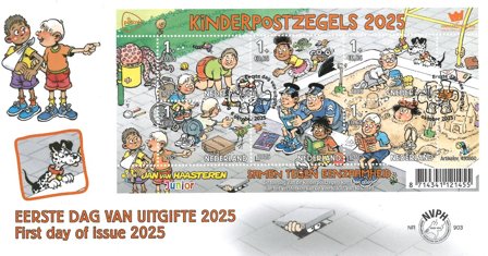 Holland - Børnefrimærker 2025 - FDC med miniark
