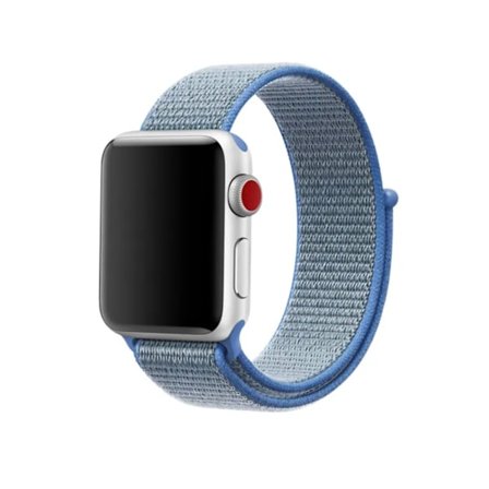 Urheilullinen ja mukava nylonranneke Apple Watch 42mm/44mm/45mm/46mm/49mm - Sininen
