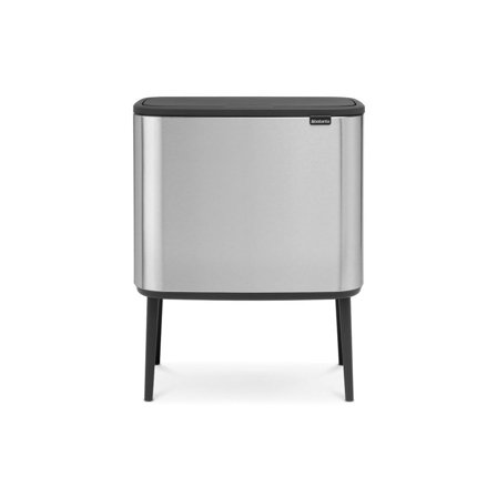 BRABANTIA Papperskorg Bo Touch Bin 3x11L Matt Stål - Lyreco - Städ och hygien - Avfallshantering och källsortering - Papperskorgar