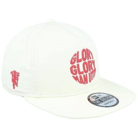 New Era - Football Weiss snapback Cap - Manchester United Puff Print Golfer White Snapback @ Hatstore