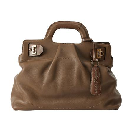 Salvatore Ferragamo, Handbags Bruin, Dames, Maat:ONE Size,leer