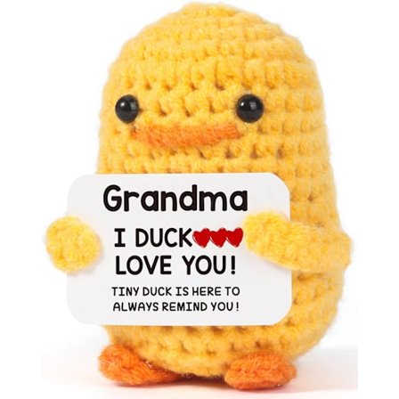 Bedstemor Fødselsdag Bedstemor Jeg Elsker Dig, Sjov Håndlavet Hæklet And til Bedstemor Mors Dag Fødselsdag, Håndlavet til Bedstemor