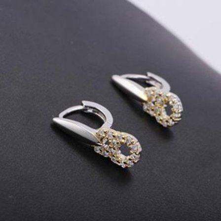 18K Guldfyllda Guld gulddoublé Filled CZ Örhängen