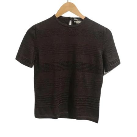 Salvatore Ferragamo Pre-owned Pre-owned Wool tops , Zwart , Dames , Maat: S