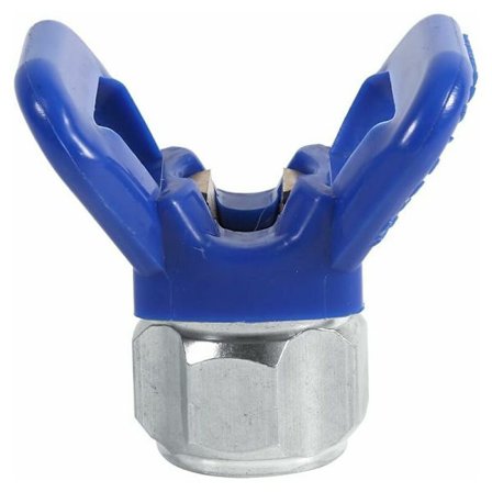 Ilmanpaine ruiskupistooli suutin istuin suoja vartija ruiskulle yleinen työkalu (sininen)