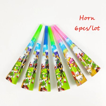 Nye Tegneserie Sonic Festartikler Drenge Fødselsdagsfest Engangsservice Sæt Papirtallerken Kop Servietter Baby Shower Dekorationer