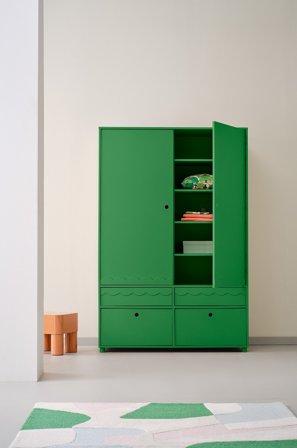 Jotex - Mini Garderobe Ertegrønn - MERRILL - Kjøp Barneskap & barnehyller hos Jotex