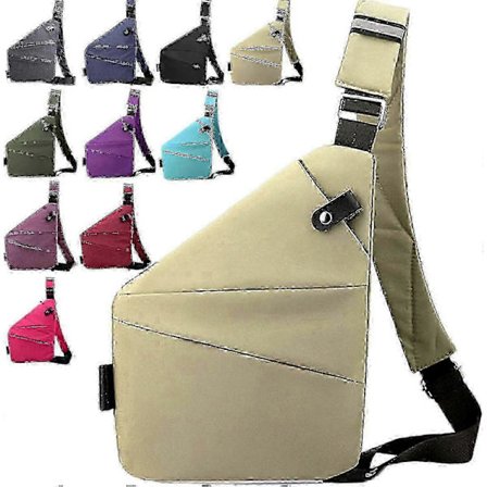 Tyverisikret Crossbody Taske Kompatibel med Kvinder, Rejsesikkerhedstaske med RFID-beskyttelse & Vandtæt Oxford-stof