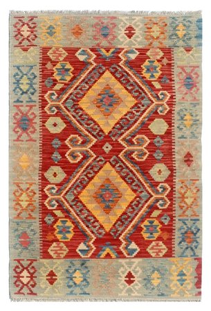 Kilim Afghan Old Style Rug 150X207 Dark Red/Brown Wool, Afghanistan