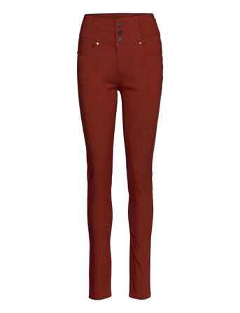 Zalin 2 Pant Stramme Bukser Stoffbukser Brun Fransa