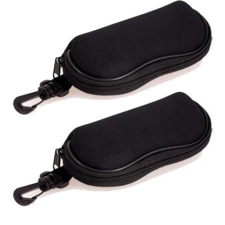 2-pack Glasögonfodral Mjukt - Svart Svart