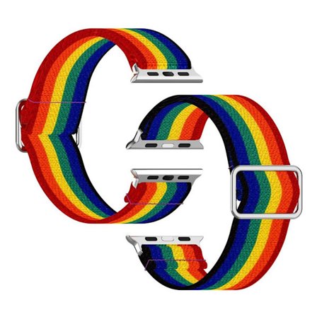 Apple Watch Series 6 / 5 44mm pattern printing watch band - Rainbow