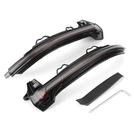 Dynamisk Flytande Gul LED Blinkers Backspegel Indikator Kompatibel med Audi A4 S4 RS4 A5 S5 RS5 B9