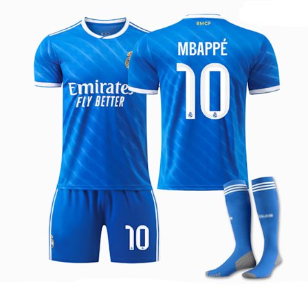 Real Madrid CF Tredje Bortetrøye 25-26 Kit med Sokker, MBAPPE 10[JUN] S