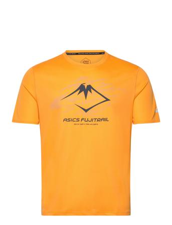 Fujitrail Logo Ss Top Orange Asics