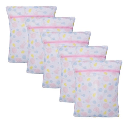 Trykt vaskepose i netting med glidelås, reiseoppbevaringspose, BH-skjorte sokker klesvaskeposer kompatible med vask