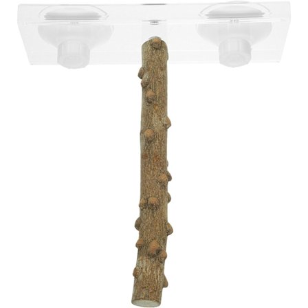 Fuglepinde, papegøjestativ Fugletræ aborre med sugekop Budgie Badepinde til bur Platform Stand Budgie Legetøj Tilbehør