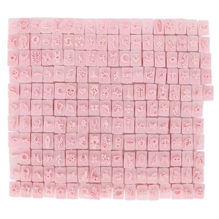 192 stämplar för 3D-nagelkonst, olika mönster, tydliga linjer, manikyrstämplar för nagelsalong