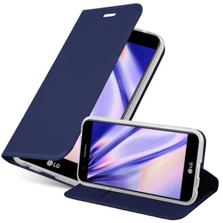 Cadorabo Fodral till LG K10 2017 i KLASSIG MÖRKBLÅ