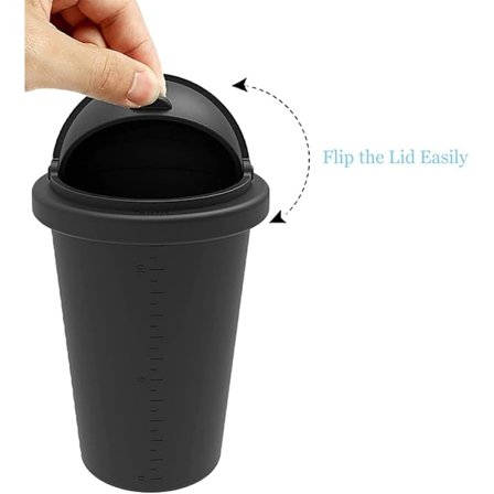 Auton roskakori silikonista, kansi, kätevä auto-oven säilytykseen