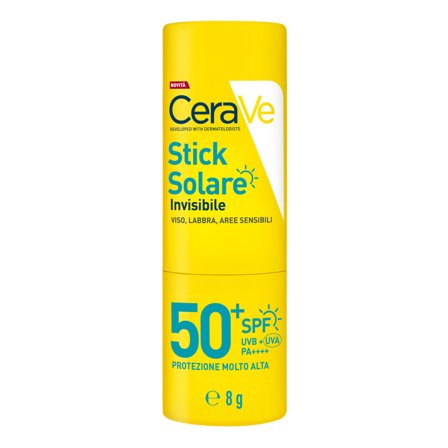 CERAVE Stick Solare Invisibile SPF50+ 8g - Stick solare alta prot.