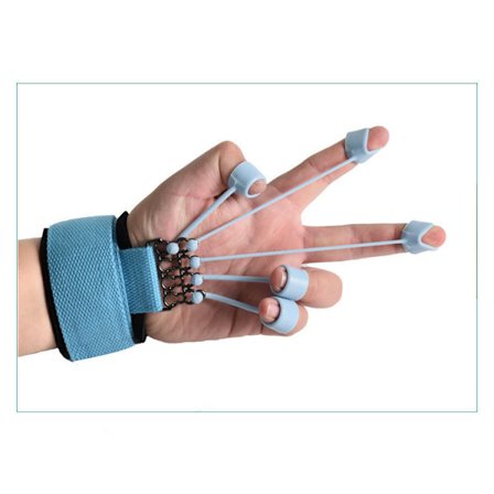 Fingerstärkare Band Tränare, Finger Resistance Band för Handgrepp Styrka Underarm Stretching Rehabilitering Fitness Assist