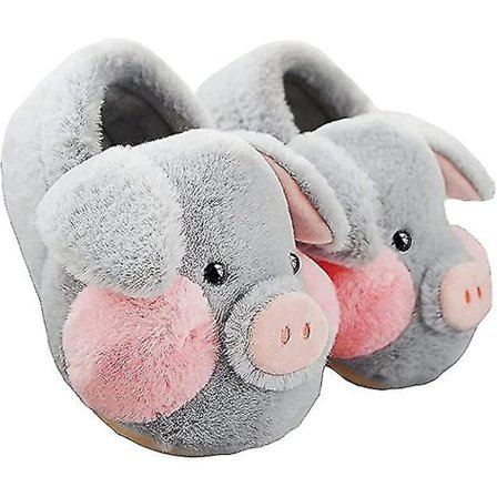 Fluffy hjemmesko til voksne grise