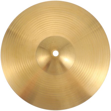 10-tommers messing hi-hat cymbal egnet for nybegynnere slagverkinstrumenter (gull) (24.30X24.30X0.20CM, gull)