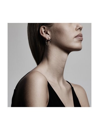 Pilgrim Layla Recycled Medium Hoop Earrings - Gold - ONE SIZE