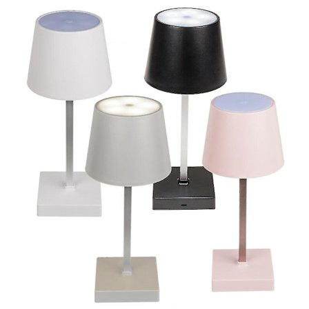 Dimbar bordslampa med touchfunktion, batteri 6-18 timmar, LED USB trådlös lampa NY (LGL)