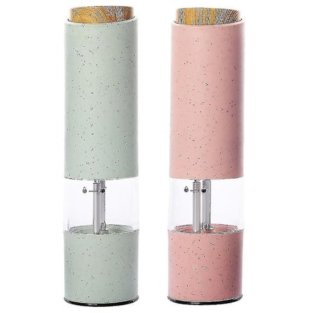 2 stk. elektrisk salt- og peberkværnsæt batteridrevet salt- og peberkværn og peberkværn