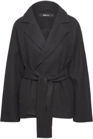 Svart omlottkappa från Gina Tricot