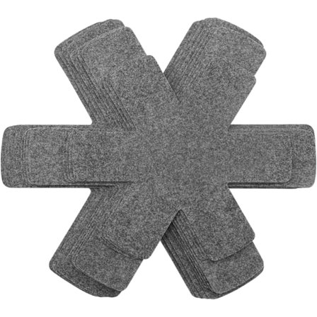 [NT] Pannunaluset ja paistinpannunsuojat, 12 kpl:n setti kolmessa eri koossa, pannunaluset/pinottavat pannunsuojat/paistinpannunsuojat