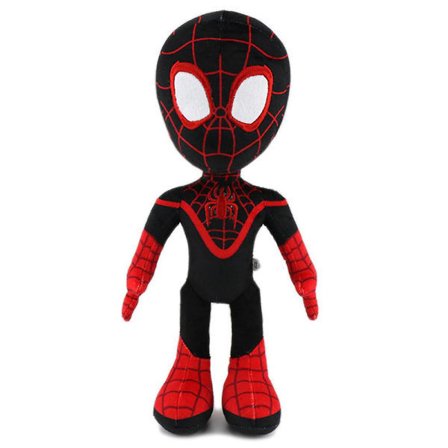 33 cm Spider-Man Plyschleksak - Spider-Man Film Periferdocka - Din Goda Granne - Svart