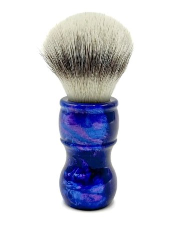 Parker Parker Iridescent Blue Resin Handle Synthetic Bristle Brush - "Blue Storm" - Blue - ONE SIZE