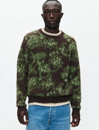 WOOD WOOD Wwherbert Crew Neck 25192 - Brown - S