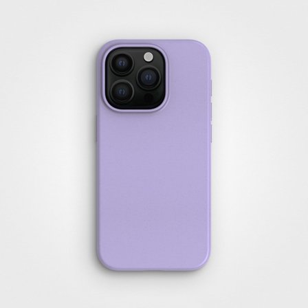 Biodegradable iPhone 15 Phone Case Lilac, Made from Plants, iPhone 15 Pro