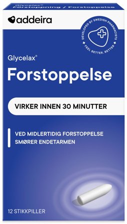 Glycelax Forstoppelse stikkpiller 12 stk