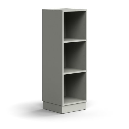 Bücherregal QBUS,1257x400x400 mm, hellgrau