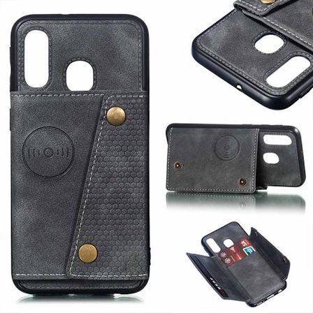 Samsung Galaxy A40 - Stilrent Skyddsskal med Kortfack