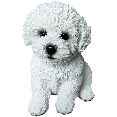 Hund Mindesmærke Statue - Hvalpefigur til Haveudsmykning og Borddekoration - Perfekt Gave til Hundeelskere