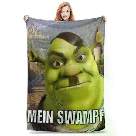 Shreks Ordspill Morsomme Memes Teppe Ultramykt Kasteteppe Kompatibelt med Sofa 127x152 cm Flere Størrelser Rug Piece 25-26