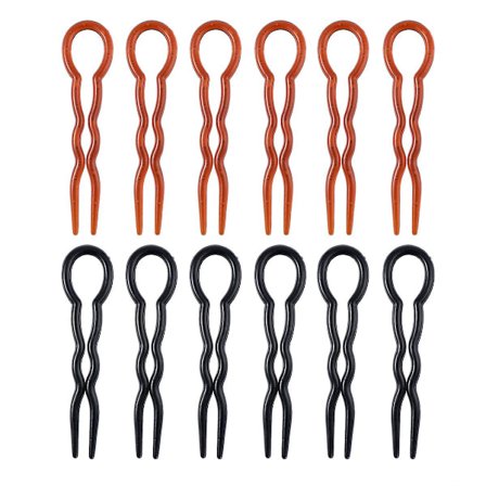 12 stk. Hårklemmer til kvinder Spiral Hårklemme Klips Franske Stick Klips Pins Hårnåle Bølgede Hårpinde