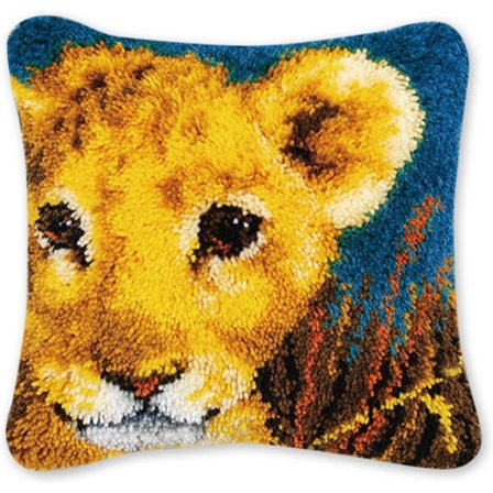 Latch Hook Kit DIY Dyrebroderi Tæppe, Låsesøm Tæppe Kit til