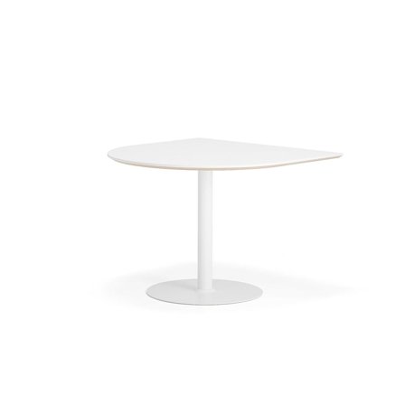 Table METRIC, semi-oval, 1000x1000x720, white